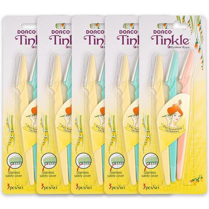 DORCO Tinkle Dermaplaning Tool 15ct front view with packaging