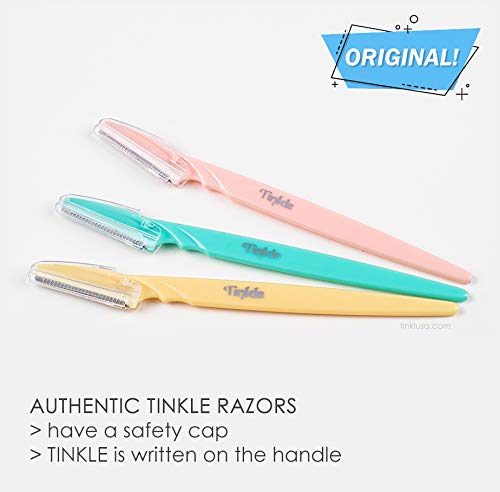 DORCO Tinkle razor being used for eyebrow trimming