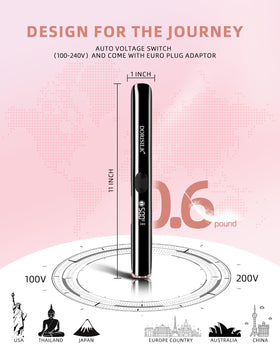 DORISILK hair straightener showing automatic power-off feature