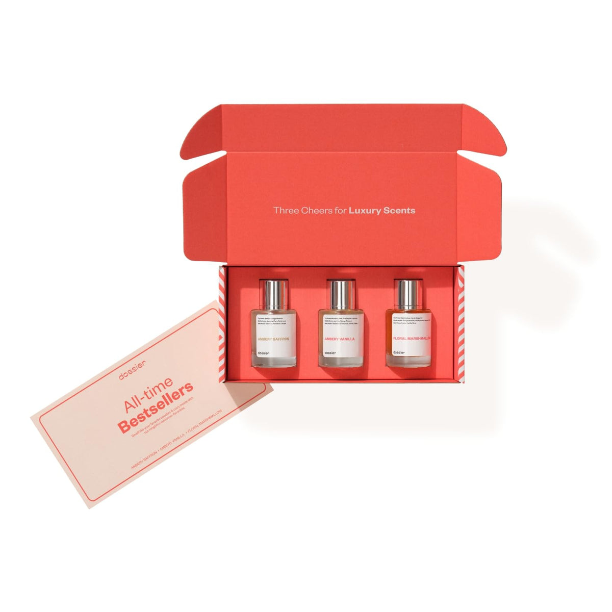 Dossier All-Time Best Sellers Trio Set packaging front view