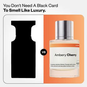 Dossier Ambery Cherry Eau de Parfum bottle side view showcasing the design
