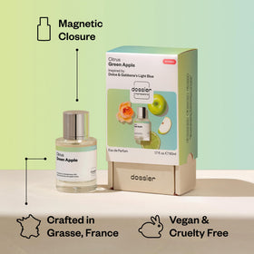 Dossier Citrus Green Apple Eau de Parfum 50ml with ingredients