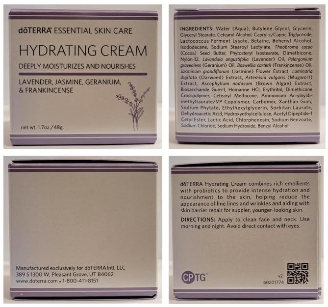 doTERRA Hydrating Cream open jar view