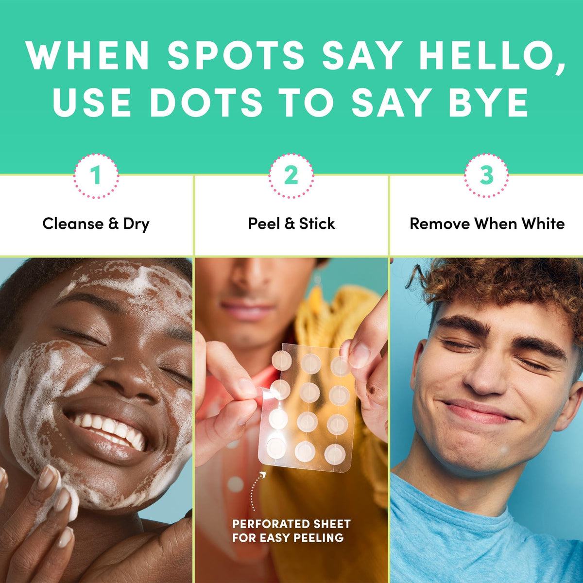 Dots for Spots Acne Pimple Patch 120 count box side view