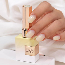 Double Rhythm 15ml Jelly Gel Polish in Milky Beige front view