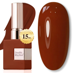 Double Rhythm Burgundy Gel Polish 15ML front view bottle