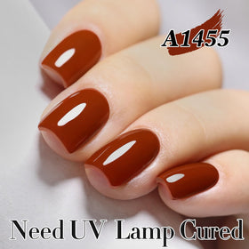 Double Rhythm Burgundy Gel Polish 15ML in a nail art setup