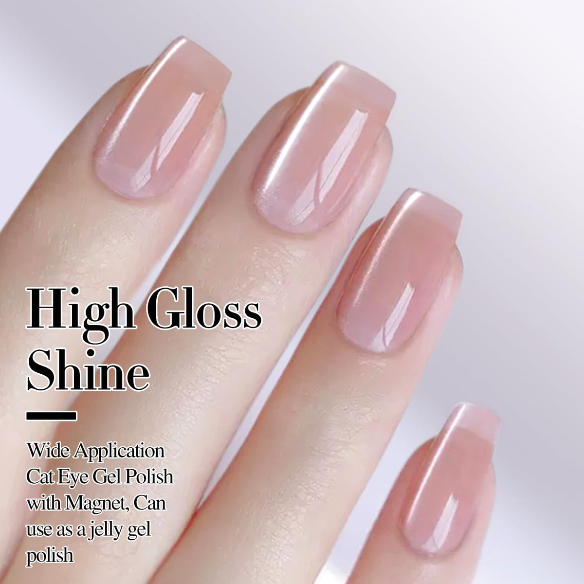 Double Rhythm Cat Eye Gel Nail Polish 15ml in a nail art setup