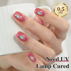 Double Rhythm Cat Eye Gel Nail Polish 15ml in use at home