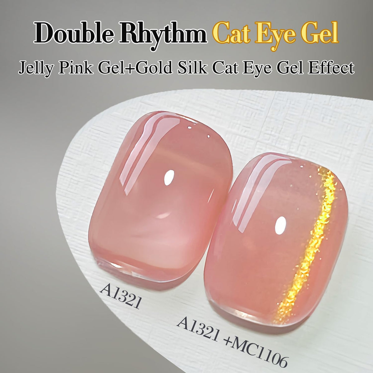 Double Rhythm Cat Eye Gel Nail Polish 15ml in various base colours
