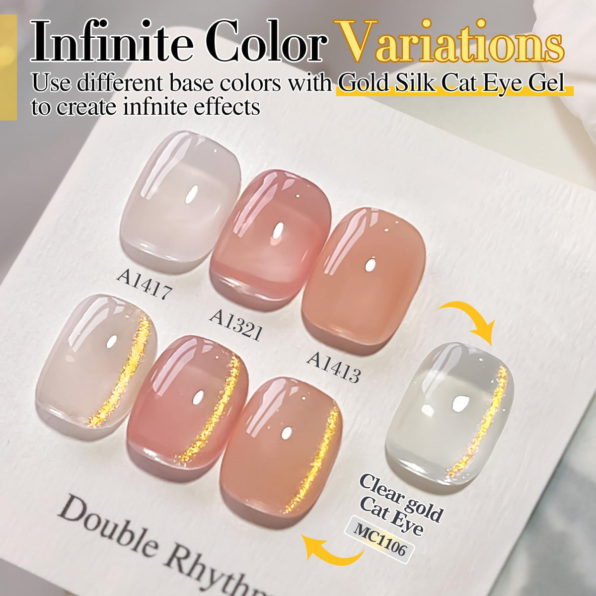 Double Rhythm Cat Eye Gel Nail Polish 15ml packaging details