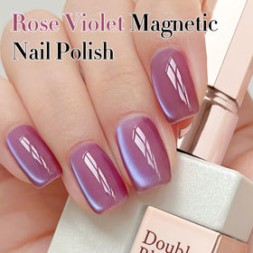 Double Rhythm Cat Eye Gel Nail Polish 15ML Rose Violet in packaging