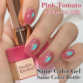 Double Rhythm Cat Eye Gel Nail Polish 15ml with UV lamp for curing