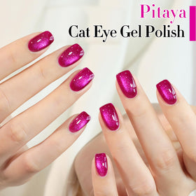 Double Rhythm Cat Eye Gel Nail Polish application on nails