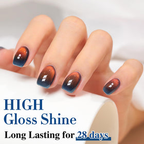 Double Rhythm Cat Eye Gel Nail Polish applied on nails
