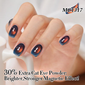 Double Rhythm Cat Eye Gel Nail Polish in a nail art setup