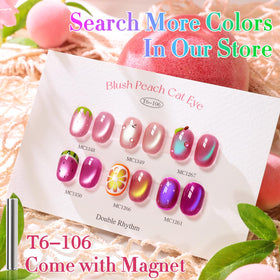 Double Rhythm Cat Eye Gel Nail Polish in a nail art setup