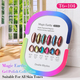 Double Rhythm Cat Eye Gel Nail Polish Set packaging display
