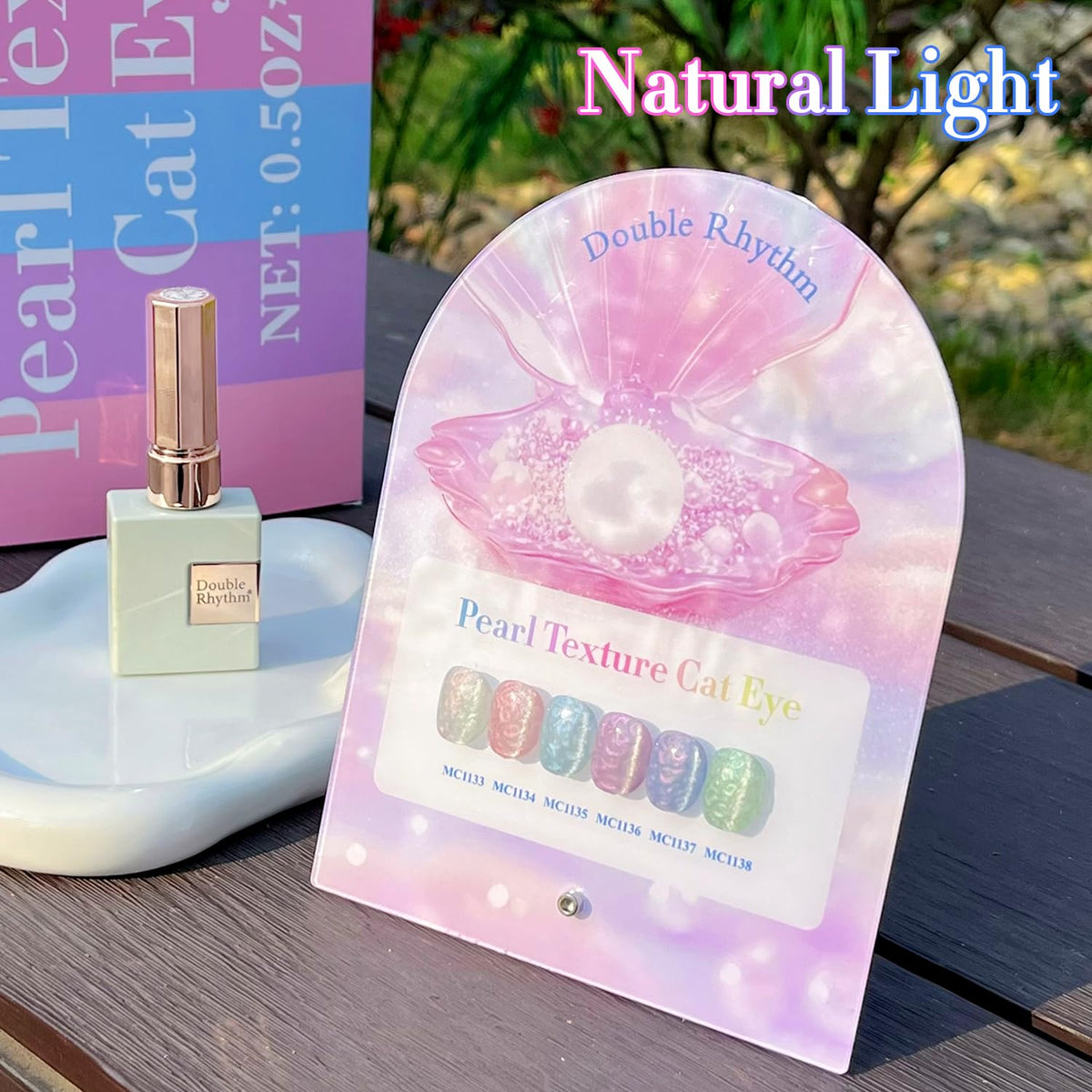 Double Rhythm Cat Eye Gel Nail Polish set with UV lamp