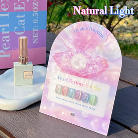 Double Rhythm Cat Eye Gel Nail Polish set with UV lamp