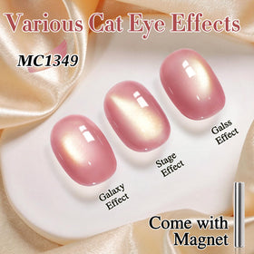 Double Rhythm Cat Eye Gel Nail Polish with applicator brush