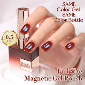 Double Rhythm Cat Eye Gel Polish 15ml applied on nails