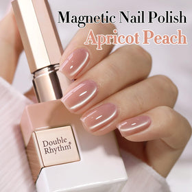Double Rhythm Cat Eye Gel Polish 15ml Apricot Peach packaging details