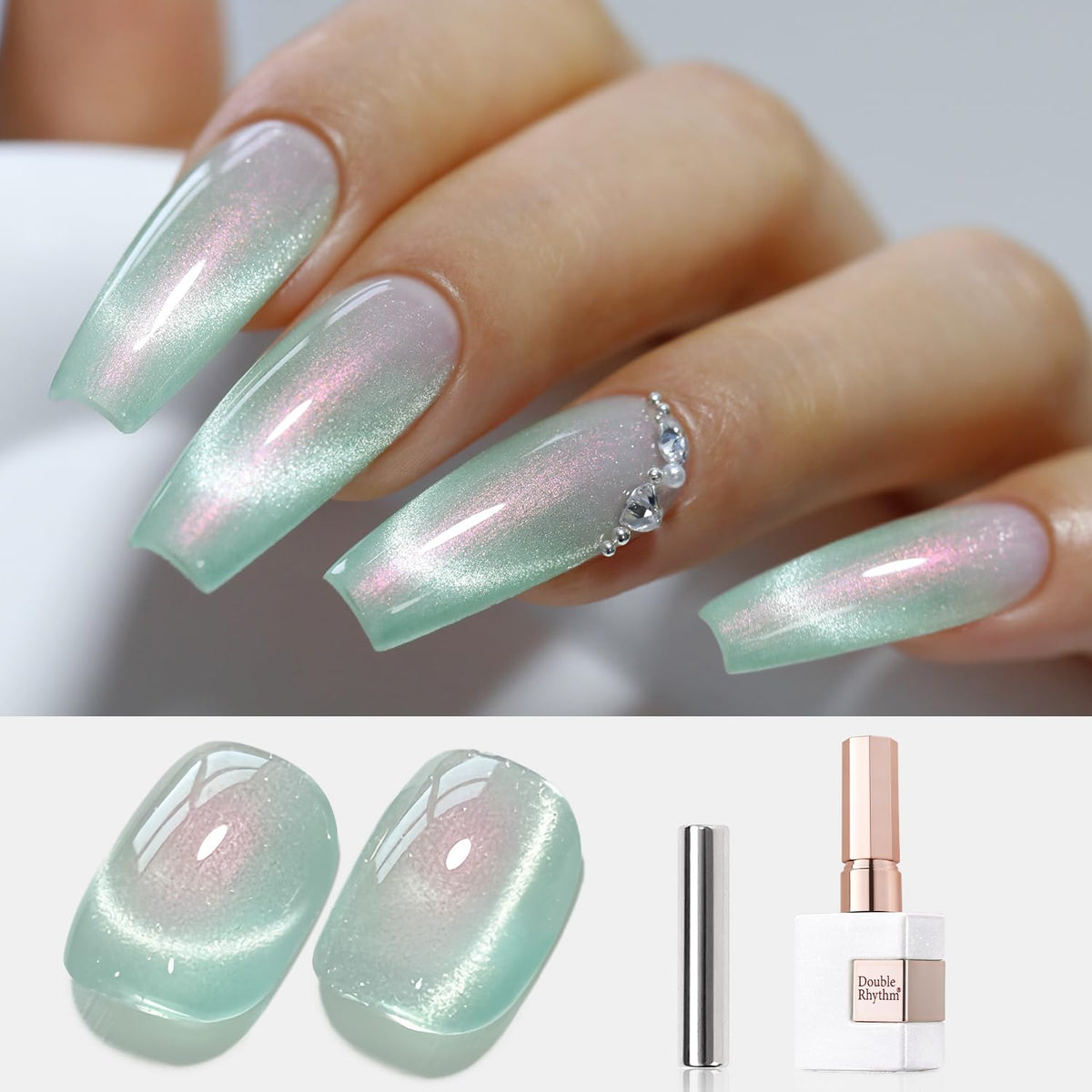 Double Rhythm Cat Eye Gel Polish 15ml bottle front view