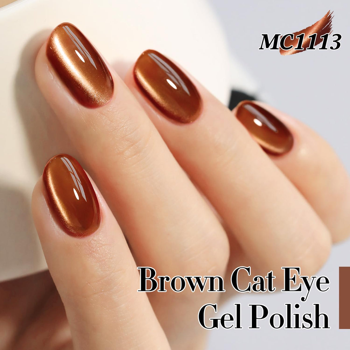Double Rhythm Cat Eye Gel Polish 15ML bottle with glitter effect