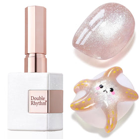 Double Rhythm Cat Eye Gel Polish 15ML Champagne Nude front view