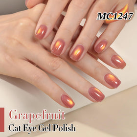 Double Rhythm Cat Eye Gel Polish 15ml Grape Gold bottle with cap