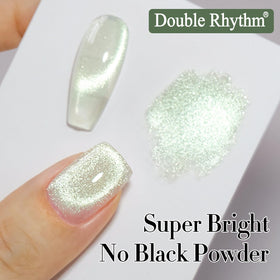 Double Rhythm Cat Eye Gel Polish 15ML green bottle back view