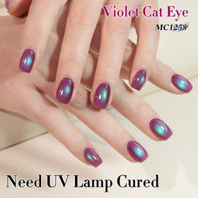 Double Rhythm Cat Eye Gel Polish 15ml in a nail art setup