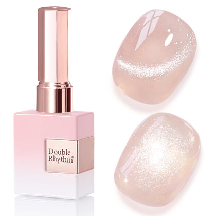 Double Rhythm Cat Eye Gel Polish 15ml in Nude Pink front view