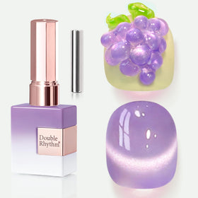 Double Rhythm Cat Eye Gel Polish 15ml Lavender front view