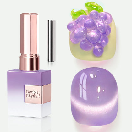 Double Rhythm Cat Eye Gel Polish 15ml Lavender front view