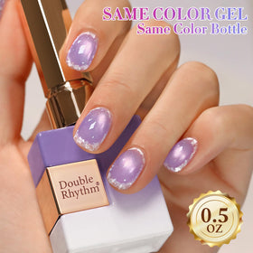 Double Rhythm Cat Eye Gel Polish 15ml Lavender in packaging