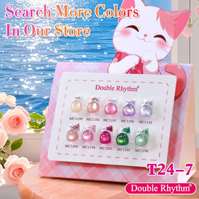 Double Rhythm Cat Eye Gel Polish 15ML Magenta bottle next to nail tools