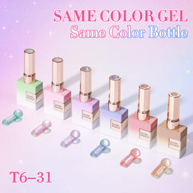 Double Rhythm Cat Eye Gel Polish 15ml Mermaid Blue swatch on nail