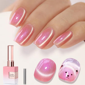 Double Rhythm Cat Eye Gel Polish 15ml Mermaid Pink front view