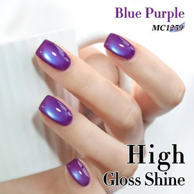 Double Rhythm Cat Eye Gel Polish 15ml navy blue with nail art tools