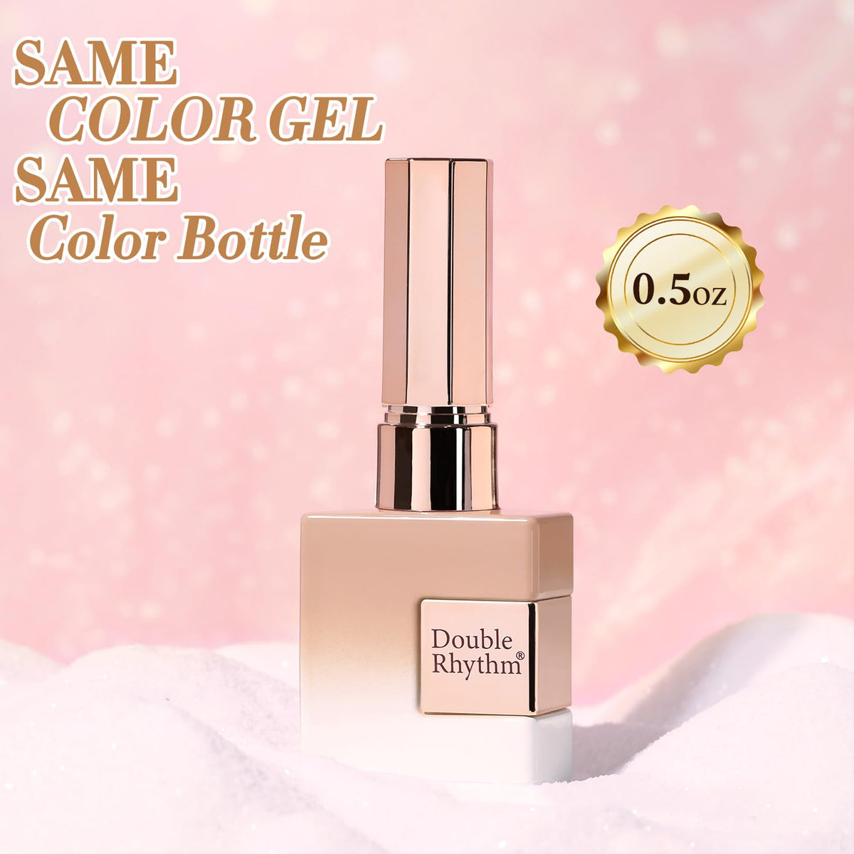 Double Rhythm Cat Eye Gel Polish 15ml Nude-MC1167 in a nail art setup