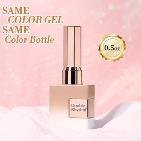Double Rhythm Cat Eye Gel Polish 15ml Nude-MC1167 in a nail art setup