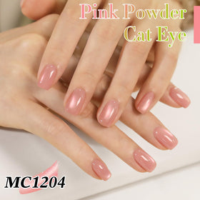 Double Rhythm Cat Eye Gel Polish 15ml on a nail art display
