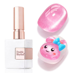 Double Rhythm Cat Eye Gel Polish 15ml Pink front view