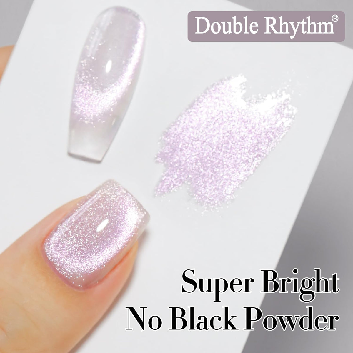 Double Rhythm Cat Eye Gel Polish 15ML purple gel close-up