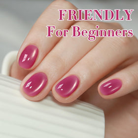 Double Rhythm Cat Eye Gel Polish 15ml purple pink nail art design