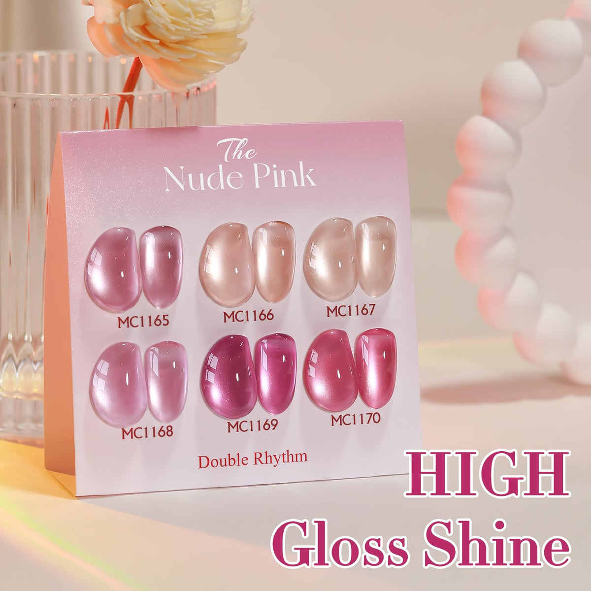 Double Rhythm Cat Eye Gel Polish 15ml purple pink packaging details