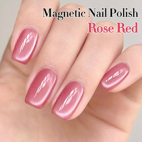 Double Rhythm Cat Eye Gel Polish 15ml Rose Red in packaging