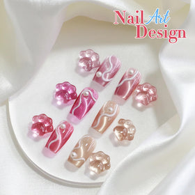 Double Rhythm Cat Eye Gel Polish 15ml Rose Red lifestyle scene